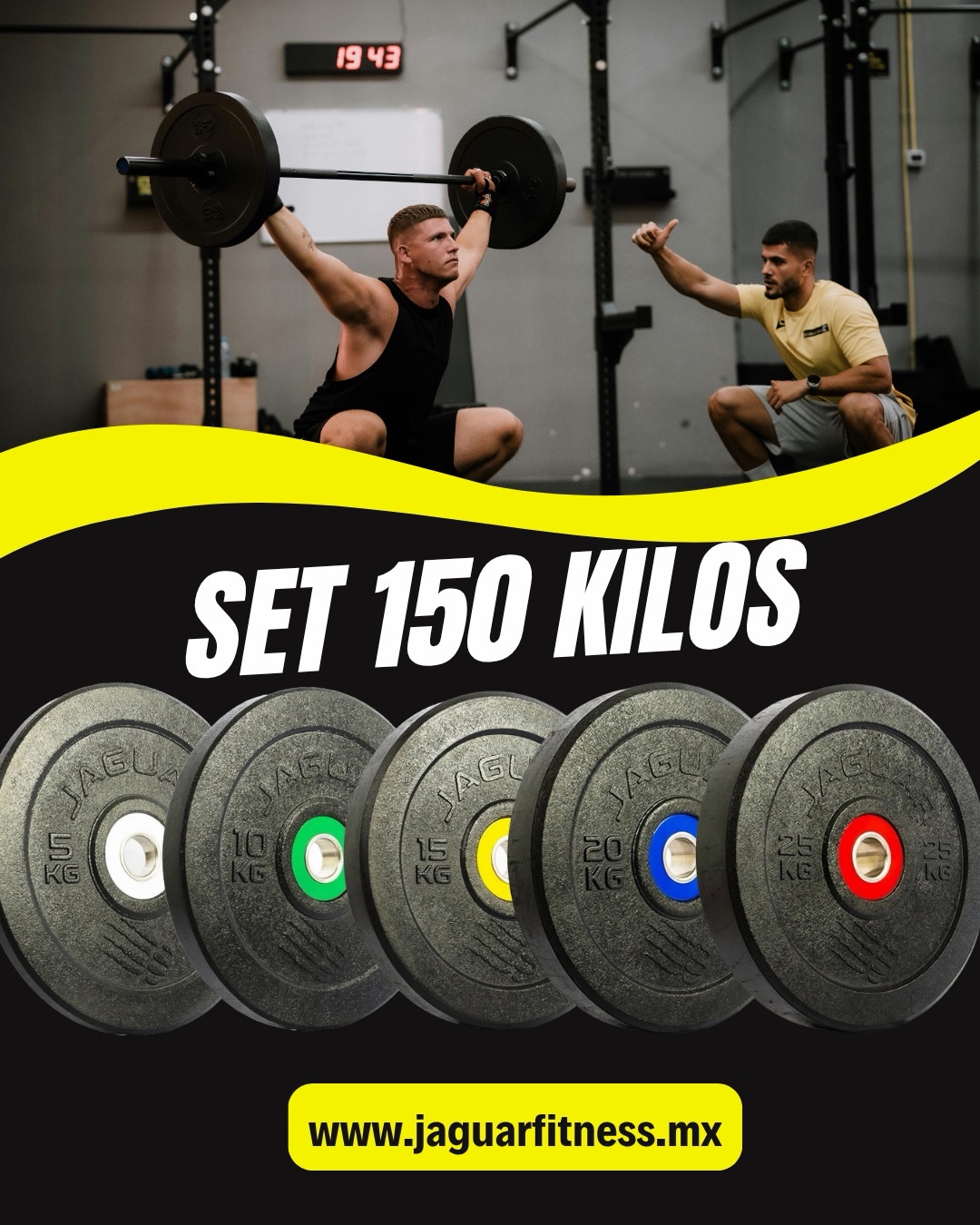 Set Discos Halterofilia 150 kilos